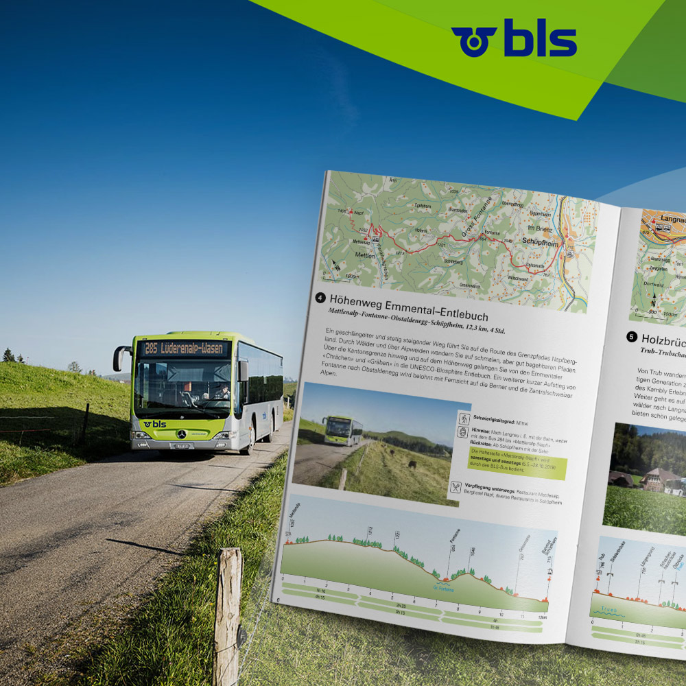 BLS-Bus Wanderbroschüre